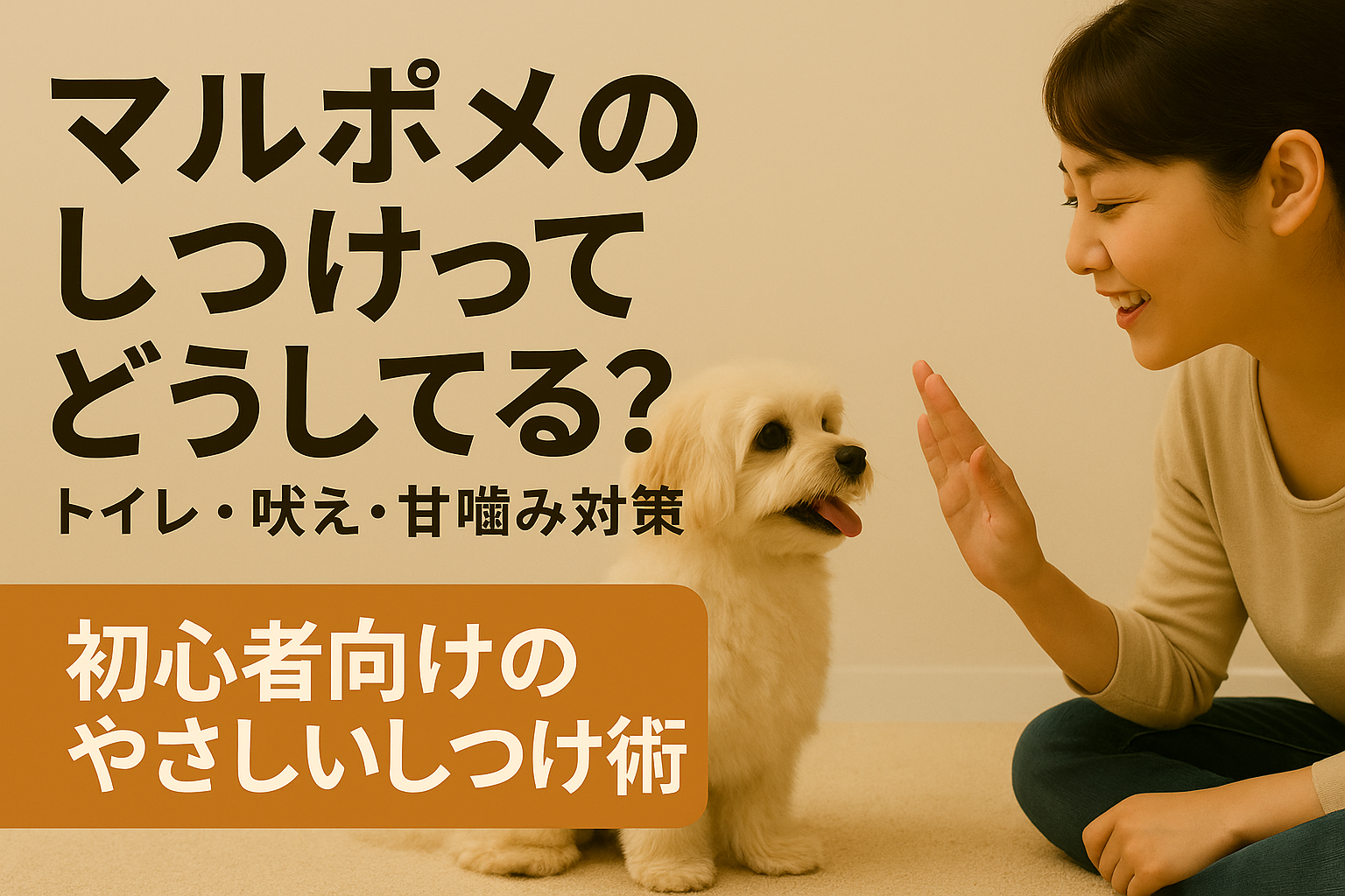 マルポメのしつけってどうしてる？