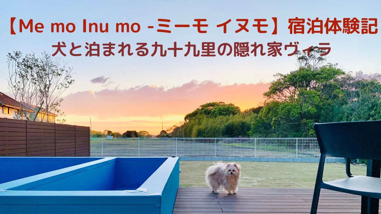 【Me mo Inu mo -ミーモ イヌモ】宿泊体験記　犬と泊まれる九十九里の隠れ家ヴィラを徹底レポート！