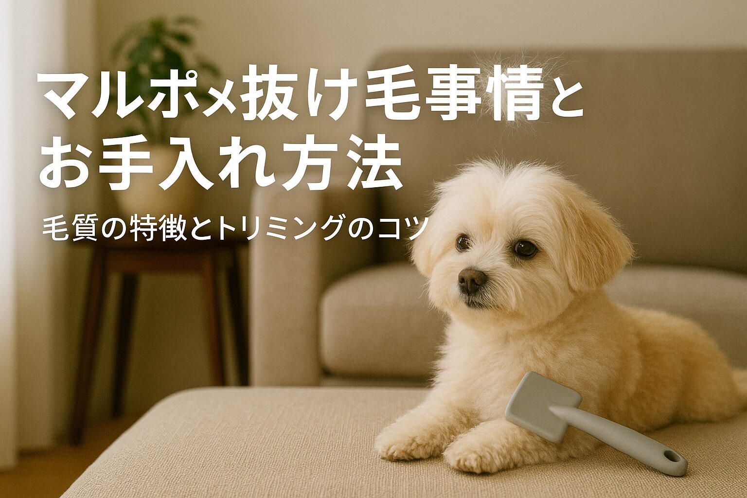 マルポメの抜け毛事情とお手入れ方法