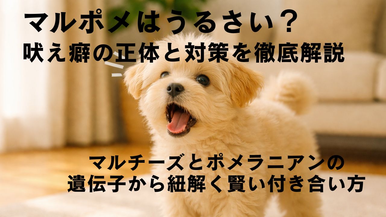 マルポメはうるさい？吠え癖の正体と対策を徹底解説